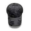 Ball Caps Rhinestone Baseball Cap BVintage Luxury Woman Cowboy Flower Pattern Gorras Female High Quality Glass Diamond Hat