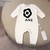 Pagliaccetti per neonati Abiti firmati di lusso C Stampati Abbigliamento per bambini Neonati per ragazze e ragazzi Tuta O-Collo Neonati Pagliaccetto nero bianco