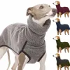 Kurtki elastyczne pies swetry wysoka kołnierz zimowa kurtka greyhound łowca strój miękki medium duże psy ubrania s5xl rozmiar