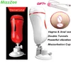 Mizzzee Masturbation Cup Blowjob Oral Vibrator Sex Toys For Man Anal Vagina Real Pussy Male Masturbator For Men Suction Cup Sexe Y5056570