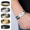 Bracelet hommes Bracelet thérapie en alliage magnétique pour bijoux cadeau garçon ami charme