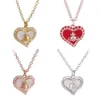 Pendant Necklaces designer Designer 2024 Little Fairy Empress Dowager Xi Beimu Love Necklace Girl Heart Sweet Style Versatile Daily Chain Female Gift 8AST