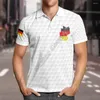 Camisas masculinas Havaí Polo Camisa Suécia Bandeira 3D em toda a impressão Homens para mulheres Manga curta T-shirt de verão