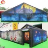 Gratis fartyg utomhusaktiviteter 10x5x3,5 mh (33x16.5x11.5ft) Kommersiell Halloween Haunted House Halloween Events Fun Inflatable Maze till salu