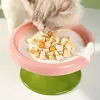 Supplies Ceramic Cat BowlsExtra Wide Cat Food Bowl Pet Feeding Dish Great Height for Protecting Spine Dog Bowl Easy To Clean Pet Products