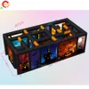 Free Ship Outdoor Activities 9x4x2mH (30x13.2x6.5ft) custom made printed inflatable haunted house maze tag arena sport game for Halloween