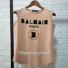 Womens T shirts tank top Cotton crop top t shirts printing Sleeveless top Shoulder button decoration Summer round neck vest Tees designer clothes women streetwear