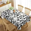 Toalha de mesa toalha de mesa 3d padrão de futebol capa retangular cozinha café sala de jantar decoração presente para amante de futebol