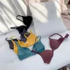 Reggiseni giapponese monopezzo liscio per ragazza senza cuciture, piccolo reggiseno push-up, coppa sottile, senza ferretto