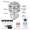 Dispositif 7 couleurs Led masque Facial thérapie photonique anti-acné élimination des rides rajeunissement de la peau visage soins de la peau outils Led Spa masque Hine