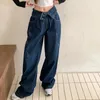 Jean pour femmes mode à la taille à la taille des femmes Y2k Ripped Denim Pantal