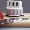 Control Original Huohou Mini Knife Sharpener Fixable Sharpen Stone Trible Wheel Whetstone Super suction Knife Sharpening Tool Grindstone