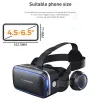 Enheter Original VR Shinecon 6.0 Headset Version Virtual Reality Glasses 3D Glasse Headset Helmets Smartphone Full Package + Controller