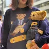 Fashion Alace Nouveau pull dessinon skateboard Little Bear Doll Round Neck Pullover Hoodies Mens and Womens Casual Awards Casklers Longs Top Vêtements à manches longues