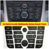 Neue Neue Neue Taste Reparatur Aufkleber Für Opel Astra J Klimaanlage Klima Controller CD Radio Control Panel Auto Zubehör 1Set