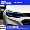 Feu de jour Streamer clignotant indicateur accessoire d'éclairage pour Chevrolet Cruze phare LED assemblage 17-20 lampe frontale