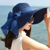 Chapeaux à large bord été Protection solaire plage chapeau de paille femme polyvalent femme à la mode grand Sombrero Playa 83