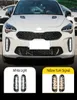 Kia Stinger için 1 Çift Sis Lambası 2017 2018 2019 2020 Sarı dönüş sinyali fonksiyonu ile DRL LED Gündüz Çalışma Light9346073