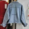 Chaquetas de mujer Chaquetas Denim Diamantes Borla Jean Abrigo Pluma 240301