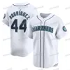 44 Julio Rodriguez Baseball Mariners Trikot Jorge Polanco Ken Griffey Mitch Haniger AJ Pollock Mitch Haniger Eugenio Suarez Cal Raleigh Luis Castillo J.P. Crawford