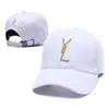 Klasyczny Y SLM Letter Hat Luxury Designer Men's and Women's Tattoo Logo Y Cap Baseball Cap