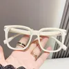 Zonnebril Blauw licht blokkerende brillen Optische spektakelbrillen Zwart frame Vierkant mannelijke bril Unisex Vintage effen