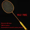 32lbs 5U Badminton Racket Profession Super Light Offensive Type Badminton Trainning Comption T800 Full Carbbon Fiber 240227