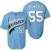 Myrtle Beach Mermen Movie Baseball Jersey 55 Kenny Powers Mens Shirt Cosplay All Stitched Us Size SXXXL 240228