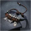 Bracelets de charme de style punk et femmes bracelet en cuir mtiayer
