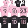 Mess1 Suarez Soccer Jersey 2024 Beckham Sergio Jordi Alba Football Shirt Kids Kit Martinez Yedlin Jersey 24 25