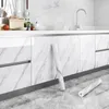 Wall Adhesive Wallpaper Width 80cm Waterproof Oil Proof Foil Marble Decor Sticker Kitchen Bathroom Renovation Decorative Paper 240227