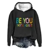 Women's Hoodies They'll Adjust Pattern Print Casual Sweatshirt Funny Letter Graphic Lightweight Zip Up Hoodie French Tunic