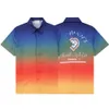 koszula polo męskie koszule Polo Designer Luksusowe litera drukowania koszulki Polo T Shirt Summer Leisure Mens krótkie rękodzie