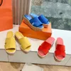 Suede Platform heel Slippers high heels open toes slip-on slides Wedge sandals for women Wood outsoleluxury designer Slippers Factory footwear