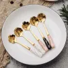 Stainless Steel Coffee Spoon Ice Cream Dessert Tea Stirring Spoon Kawaii Flower Spoons Kitchen Accessories Tableware Decoration YFA1968