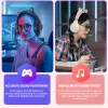 Headphones Professional LED Cat Ear Wired Gamer Headphones With Mic For PS4 PS5 Xbox Computer PC Gaming Headset With Mute Key