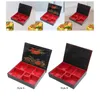 Japoński pudełko bento tradycyjne 6 przedziałów z pokrywką sushi