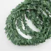 Dekoracyjne kwiaty żelazne drut rattan symulacja świąteczna świąteczna tkana ręcznie robiona dekoracja rośliny PVC Materialne wieńce