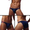 Underpants 5/8PCS/Lots Sexy Men's Briefs Low Waist Breathable Silk Underwear Hips Up Jockstrap Cueca Plus Size