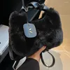 Borse da sera Mini borsa a tracolla da donna in pelliccia sintetica invernale di qualità Borsa a tracolla morbida portatile autunnale Borsa da donna casual in peluche con manico superiore