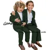 Costume d'été pour garçons, ensemble 2 pièces, veste et pantalon, robe Bro, smoking de mariage, Blazer à la mode pour enfants, vêtements personnalisés, 240226