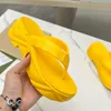 Tasarımcı İzleyiciler Kadın Platform Ayakkabıları Yaz Slaytları Lüks Moda Sandalet Kauçuk Flip Flops Toe Klipli Su Geçirmez Seksi Parti Kalın Topuk 5.2cm Pantoufle Kaydırıcılar