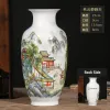 Vasos jingdezhen vaso de cerâmica decoração do quarto vasos de flores decoração e acessórios de mesa tradicional chinês ornamento vasos de flores