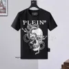 Plein Bear T Shirt Mens Designer Tshirts Brand Clothing Rhinestone Pp Skull Men T-shirt okrągła szyja ss wąż plein z kryształami Tshirt TOP TEE 161675