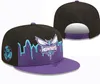 Charlotte''hornets'''all caps 2023-24 unisex baseball czapka snapback hat finałów szafka szatnia 9fifty haft haft haftowe wiosenne letnie czapkę a0