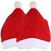 Autostoelhoezen 2 stuks Kersthoes Kerstdecoratie Voertuigornament Unieke decoraties Kerstmuts voor auto Flanelbenodigdheden Claus