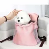 Bärare bärbara husdjur bröst axelväska resor andningsbar hund katt snedväskan promenad påse gränsöverskridande grå rosa mesh transport ryggsäck