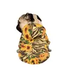 Vêtements pour chiens Sweat à capuche de haute qualité Vêtements pour animaux de compagnie Tournesol avec chiens imprimés léopard pour personnalisé