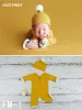 Conjuntos Dvotinst Bebê Recém-nascido Fotografia Adereços Outfits Bola De Pele Chapéu Leite Cenário Cobertor 3 Pcs Set Acessórios Estúdio Sessão Foto Adereços