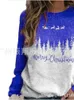 Women's Fur Printed Sweater Halloween Party Christmas Style
